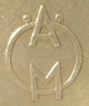 Austrian antique silver letter opener