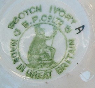 Britannia Pottery Scotch Ivory mark