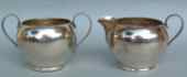 Gorham milk creamer and sugar bowl