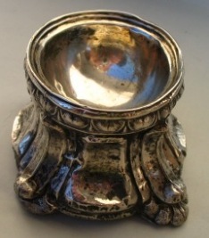 trencher 18th century silver salt cellar - Venice