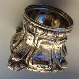 trencher 18th century silver salt cellar - Venice