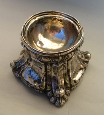 trencher 18th century silver salt cellar - Venice