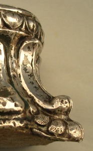 trencher 18th century silver salt cellar - Venice