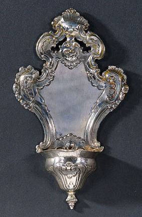 silver holy water font for private use (Venice, 2nd half 18th century)