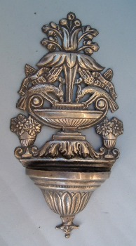 silver holy water font for private use (Venice, first half 19th century)