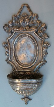 silver holy water font for private use (Venice, first half 19th century)