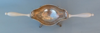 ivory handled Spanish antique silver Damian de Castro ember bowl