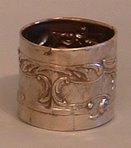 Italian antique silver napkin ring