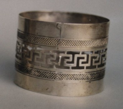 Italian antique silver napkin ring