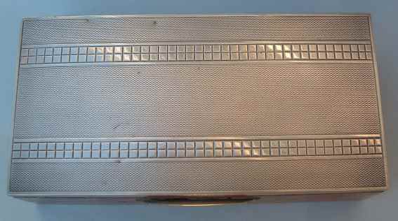 Italian silver cigarette box