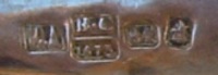 Russian Judaica antique silver torah pointer (Yad) hallmarks