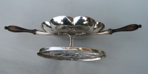 Spanish antique silver ember bowl (chofeta, brasero)