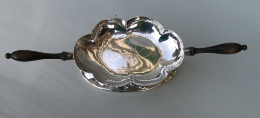 Spanish antique silver ember bowl (chofeta, brasero)