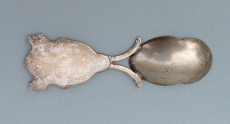Italian silver
tea caddy spoon