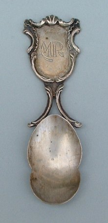 Italian silver
tea caddy spoon