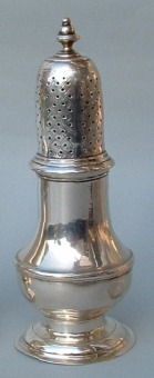 Georgian
antique silver
caster
Samuel Meriton
1748