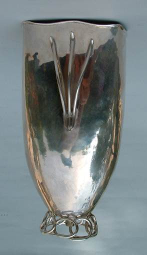 Italian silver cup with gilded interior