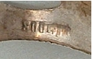 Italian antique silver cornucopia (horn of plenty) hallmark