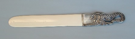 Russian antique silver letter opener