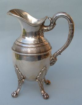 French Empire silver milk creamer