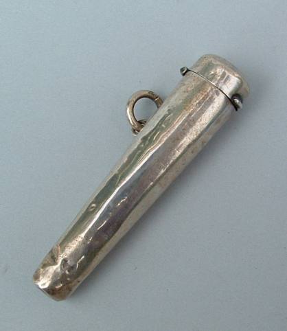 English silver
case for
cigarette holder