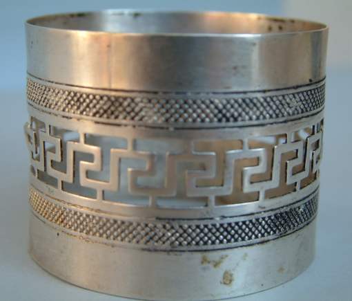 Italian antique silver napkin ring