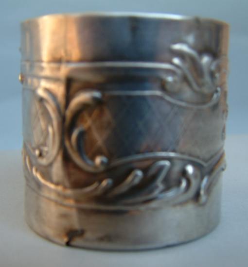 Italian antique silver napkin ring