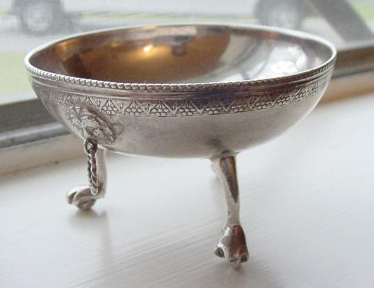 Spanish antique silver ember bowl (chofeta, brasero)