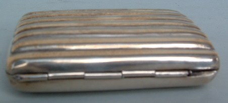 English silver
cigarette case