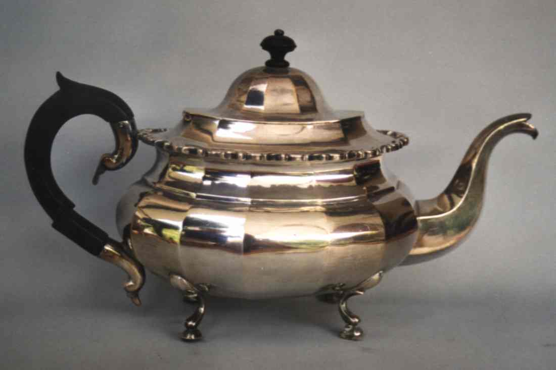 silver
teapot