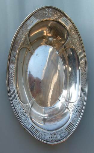 Webster Company silver sweetmeat dish 
