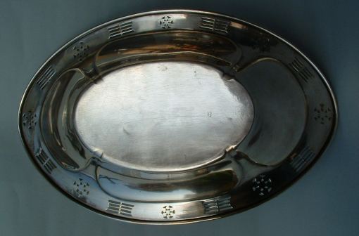 Webster Company silver sweetmeat dish