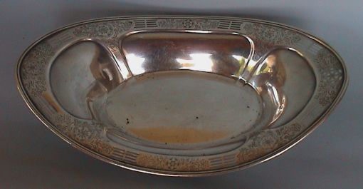 Webster Company silver sweetmeat dish