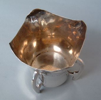 Spencer & Co. antique silver bowl or christening mug