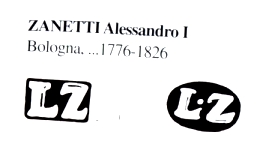 silversmith  Alessandro Zanetti, Bologna, end 18th/beginning 19th century: hallmark
